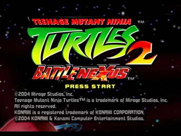 Teenage Mutant Ninja Turtles 2 Battle Nexus (USA) screen shot title